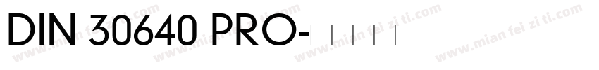 DIN 30640 PRO字体转换